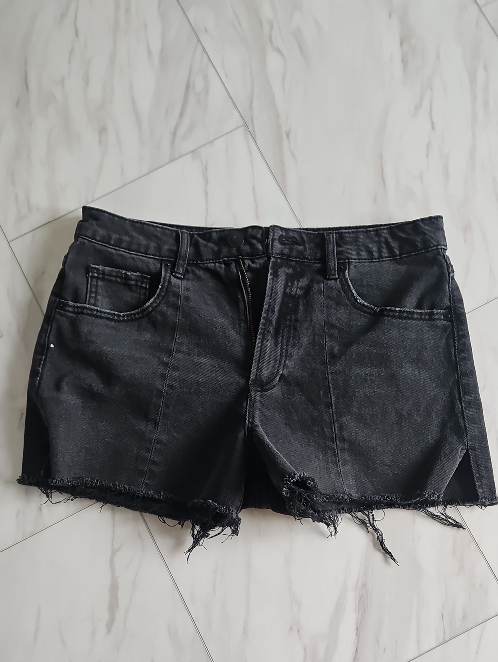 No Boundaries Black Distressed Denim Jean Shorts
